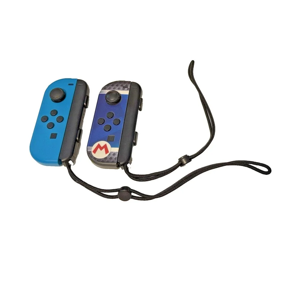 2 Sets Nintendo Switch Joy-Con Controllers Work STICK DRIFT + 2 wrist Straps